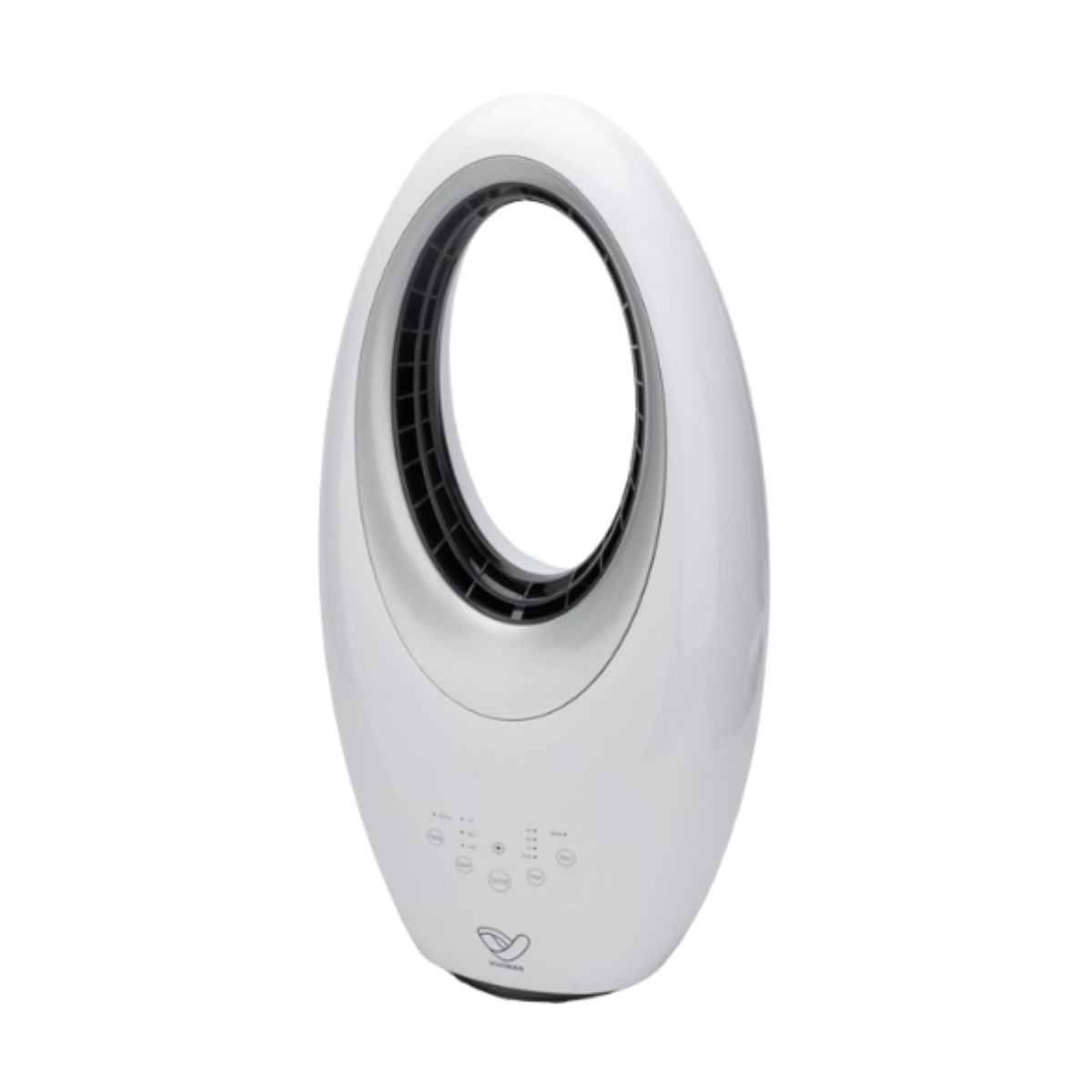 Ventilateur colonne Blanc silencieux et oscillant - 60W - Télécommande 3 vitesses - Voltman