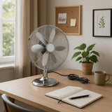 Ventilateur de table Boreas - argent - Voltman