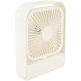 Ventilateur de table rechargeable 15 cm - blanc - Voltman