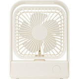 Ventilateur de table rechargeable 15 cm - blanc - Voltman
