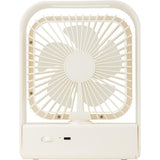 Ventilateur de table rechargeable 15 cm - blanc - Voltman