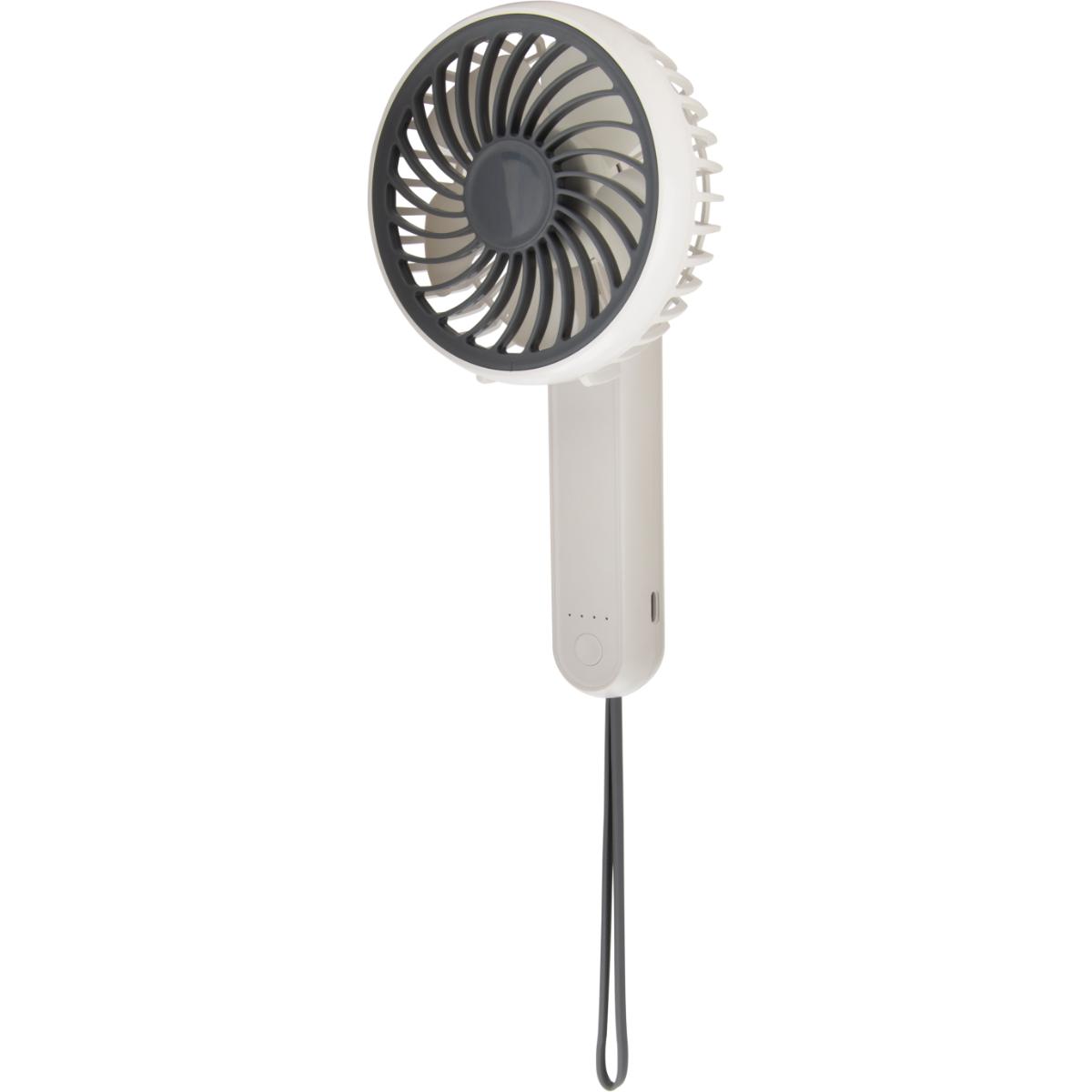 Mini ventilateur à main portable Ø10 cm 2.5W - blanc - Voltman