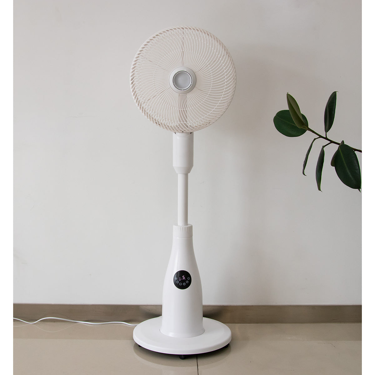 Brumisateur d'air design à roulettes Brizz+ Ø 42 cm - blanc - Voltman