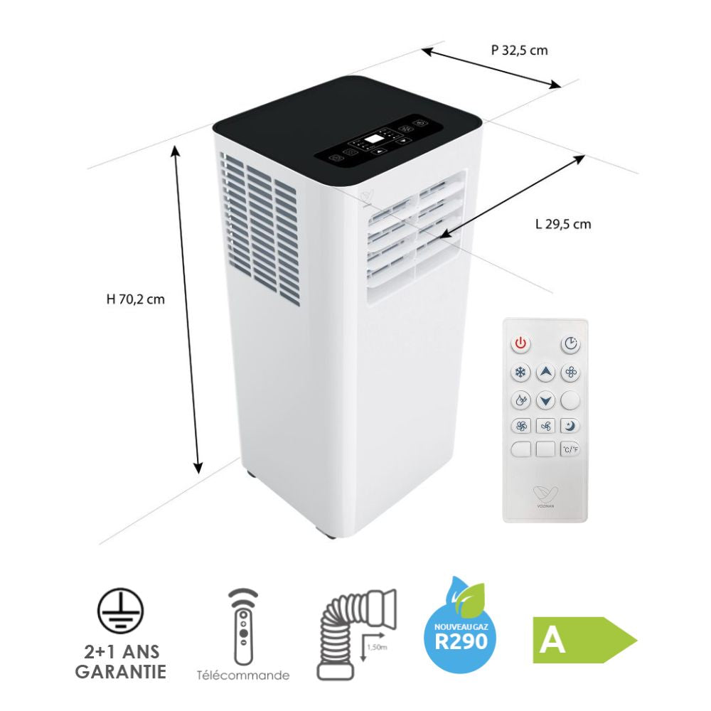 Climatiseur mobile Blizz 3-en1 - Voltman