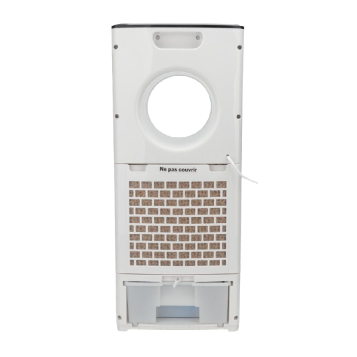 Rafraîchisseur d'air 4en1 humidificateur et purificateur - 80W - Blanc - réservoir 2L - Voltman
