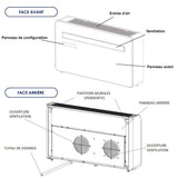 Pompe à chaleur Climatiseur Monobloc intérieur Wifi KUB-E+ 8000/10000/12000BTU - Voltman