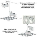 Pompe à chaleur Climatiseur Monobloc intérieur Wifi KUB-E+ 8000/10000/12000BTU - Voltman