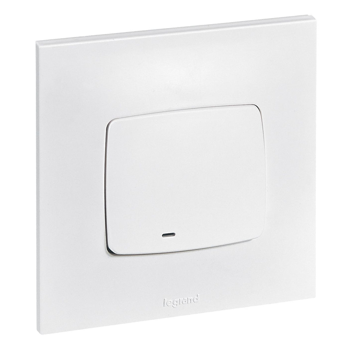 Interrupteur va et vient lumineux 10A complet - Neptune - blanc - Legrand