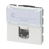 Prise RJ45 CAT 6 à vis 2 modules à composer - Mosaic - blanc - Legrand