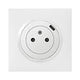 Prise carrée 2P+T 16A complet + USB-C - Dooxie - Legrand