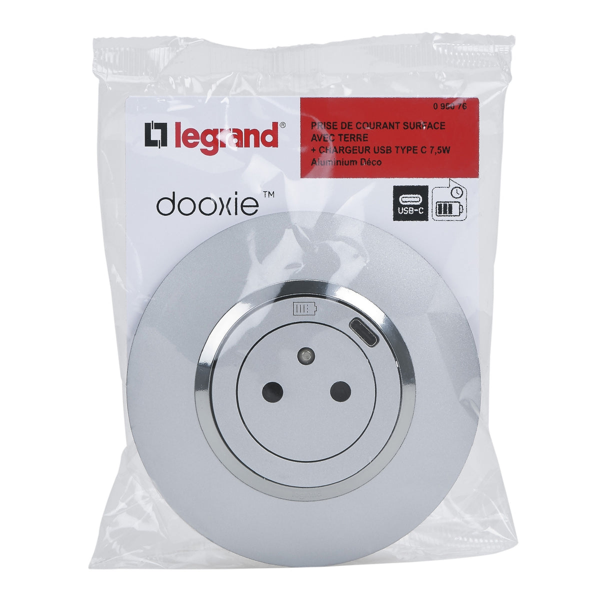 Prise 2P+T 16A complet + USB-C - Dooxie - Legrand