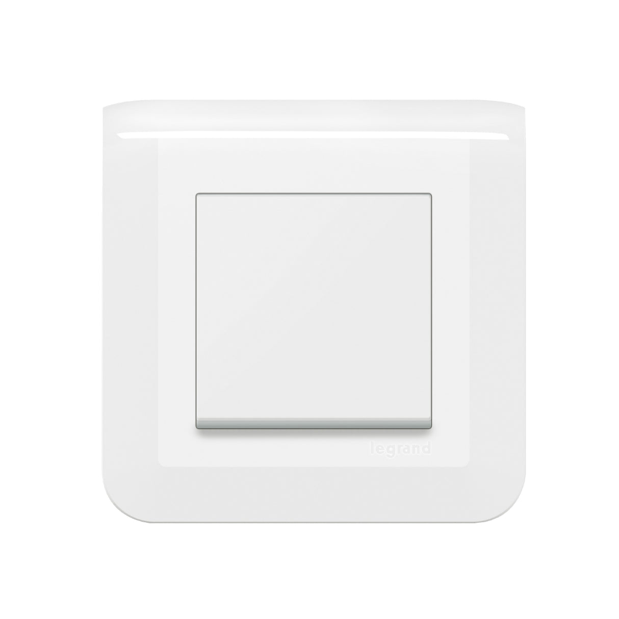 Bouton poussoir 6A à vis complet - Mosaic - blanc - Legrand