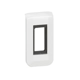 Plaque de finition + support pour 1 module - Mosaic - blanc - Legrand
