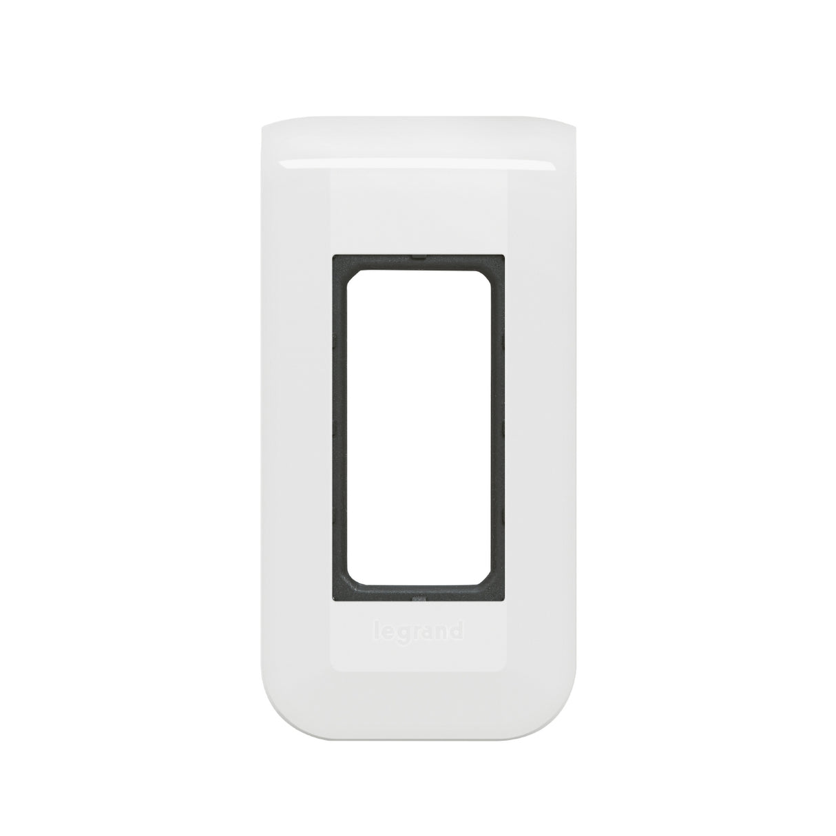 Plaque de finition + support pour 1 module - Mosaic - blanc - Legrand