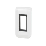 Plaque de finition + support pour 1 module - Mosaic - blanc - Legrand