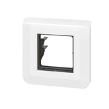 Plaque de finition avec support (griffes) pour 2 modules - Mosaic - blanc - Legrand