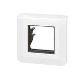 Plaque de finition avec support (griffes) pour 2 modules - Mosaic - blanc - Legrand