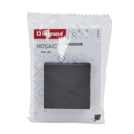 Bouton poussoir + voyant Easy-Led 6A 2 modules à composer - Mosaic - Legrand
