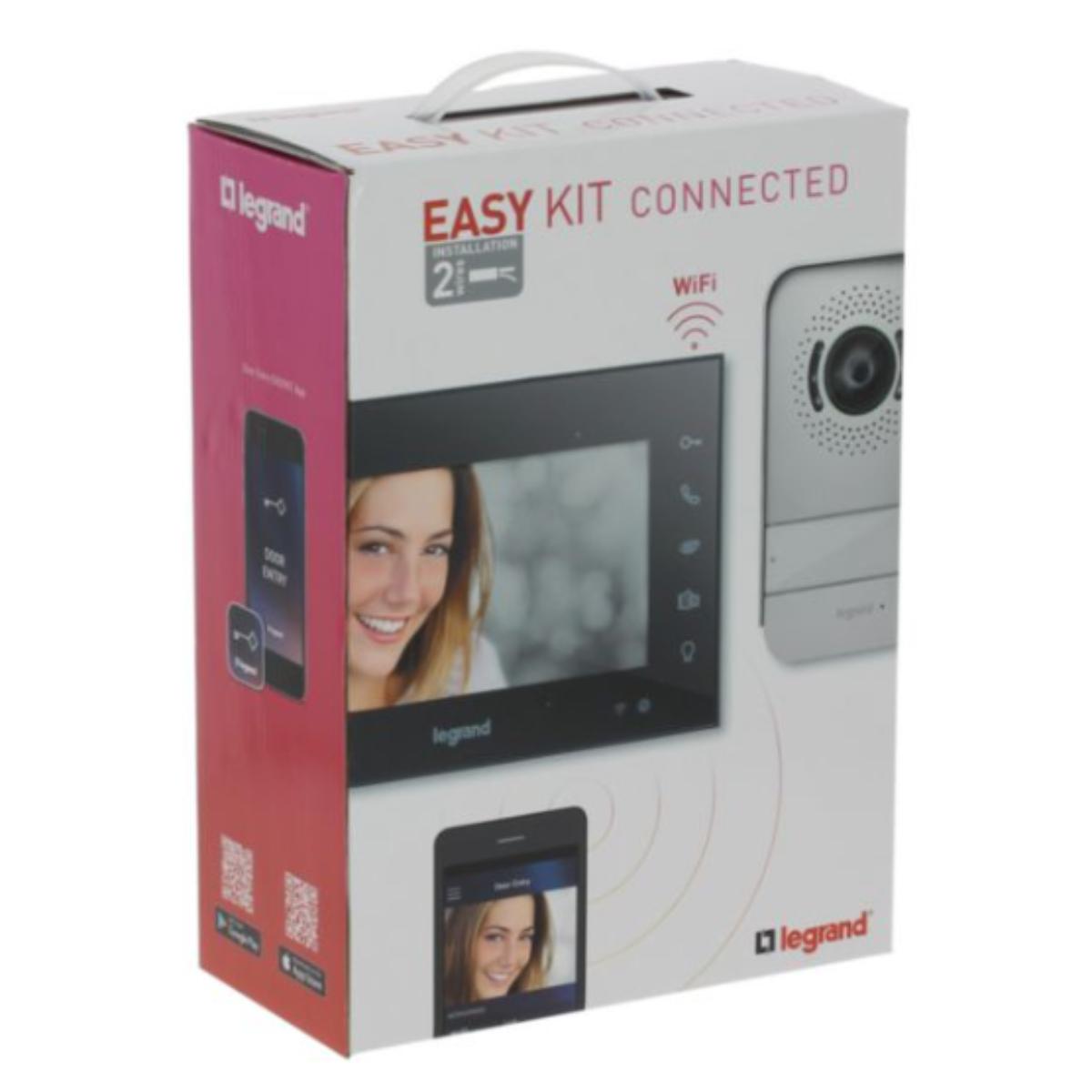 Visiophone connecté écran 7" Noir - Easy Kit - Legrand