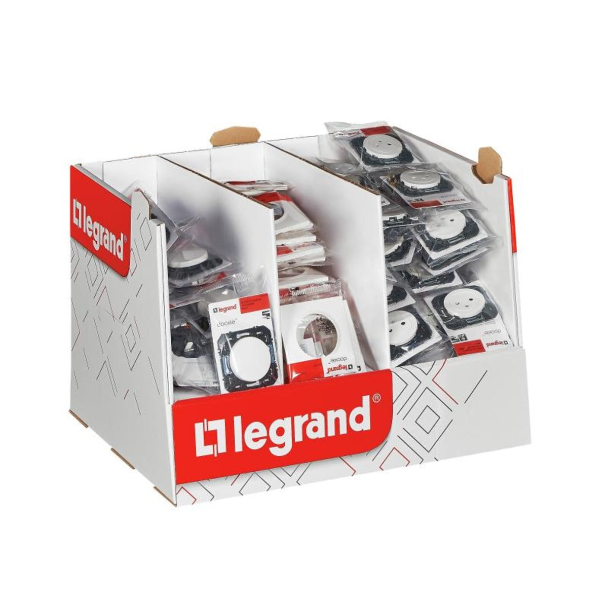 Coffret 30 va et vient + 60 prises 2P+T + 90 plaques de finition - Dooxie - Legrand
