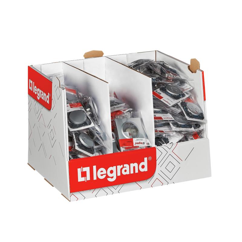 Coffret 30 va et vient + 60 prises 2P+T + 90 plaques de finition - Dooxie - Legrand