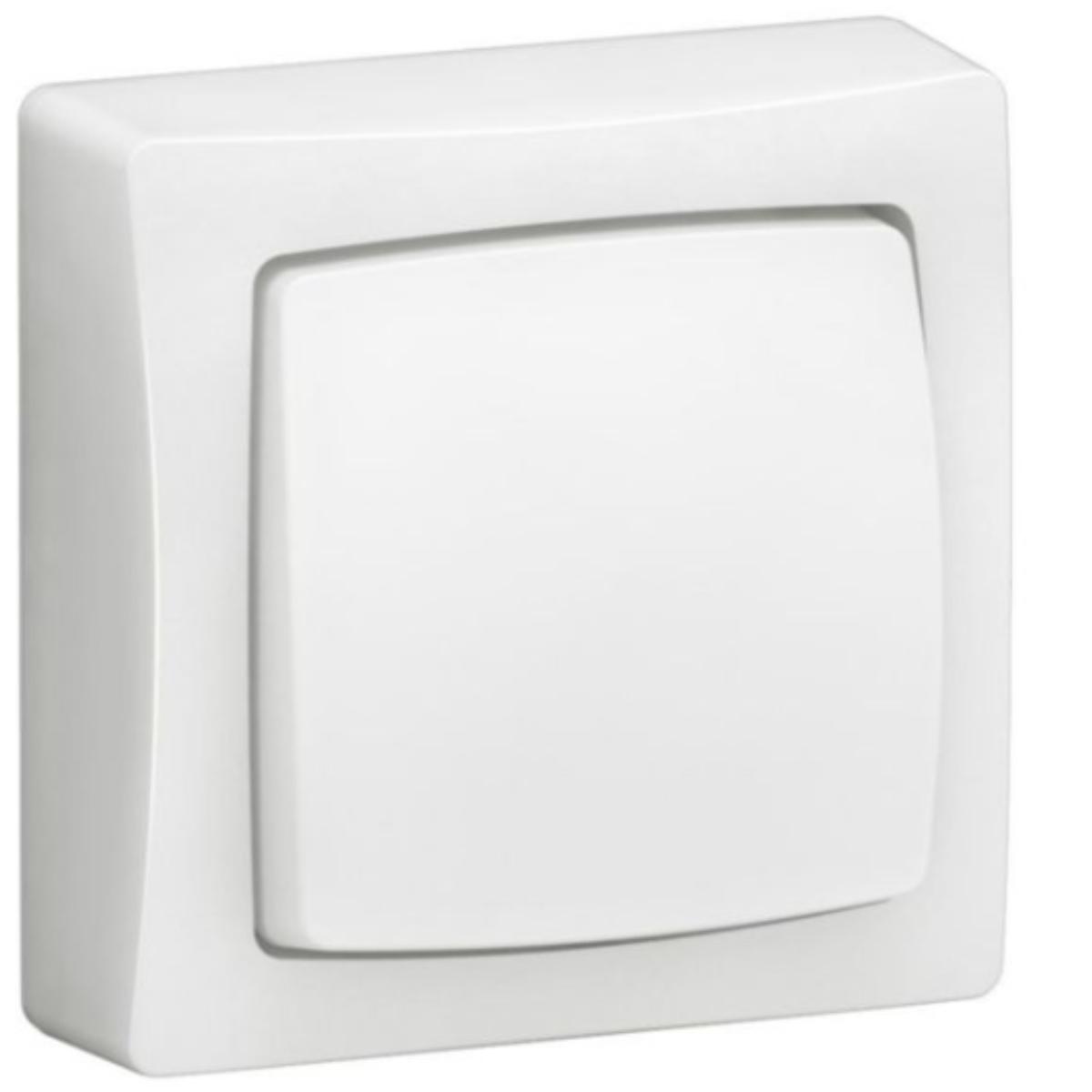 Interrupteur va-et-vient simple en saillie 2 modules 250V - Blanc - Legrand