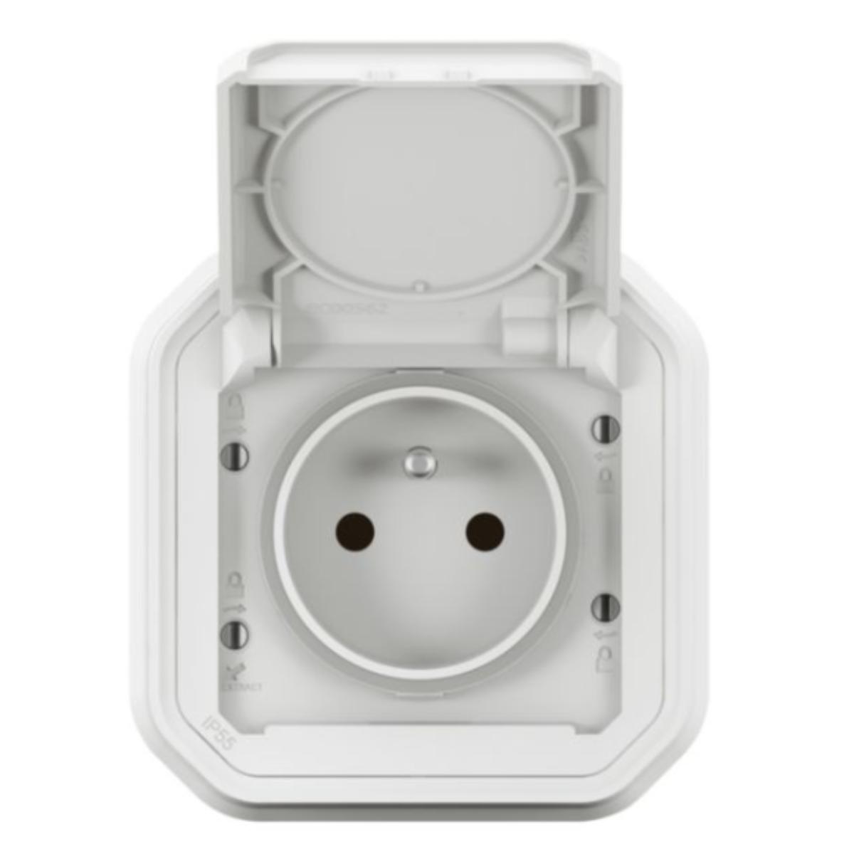 Prise avec terre encastrée Plexo IP55 16A - Legrand