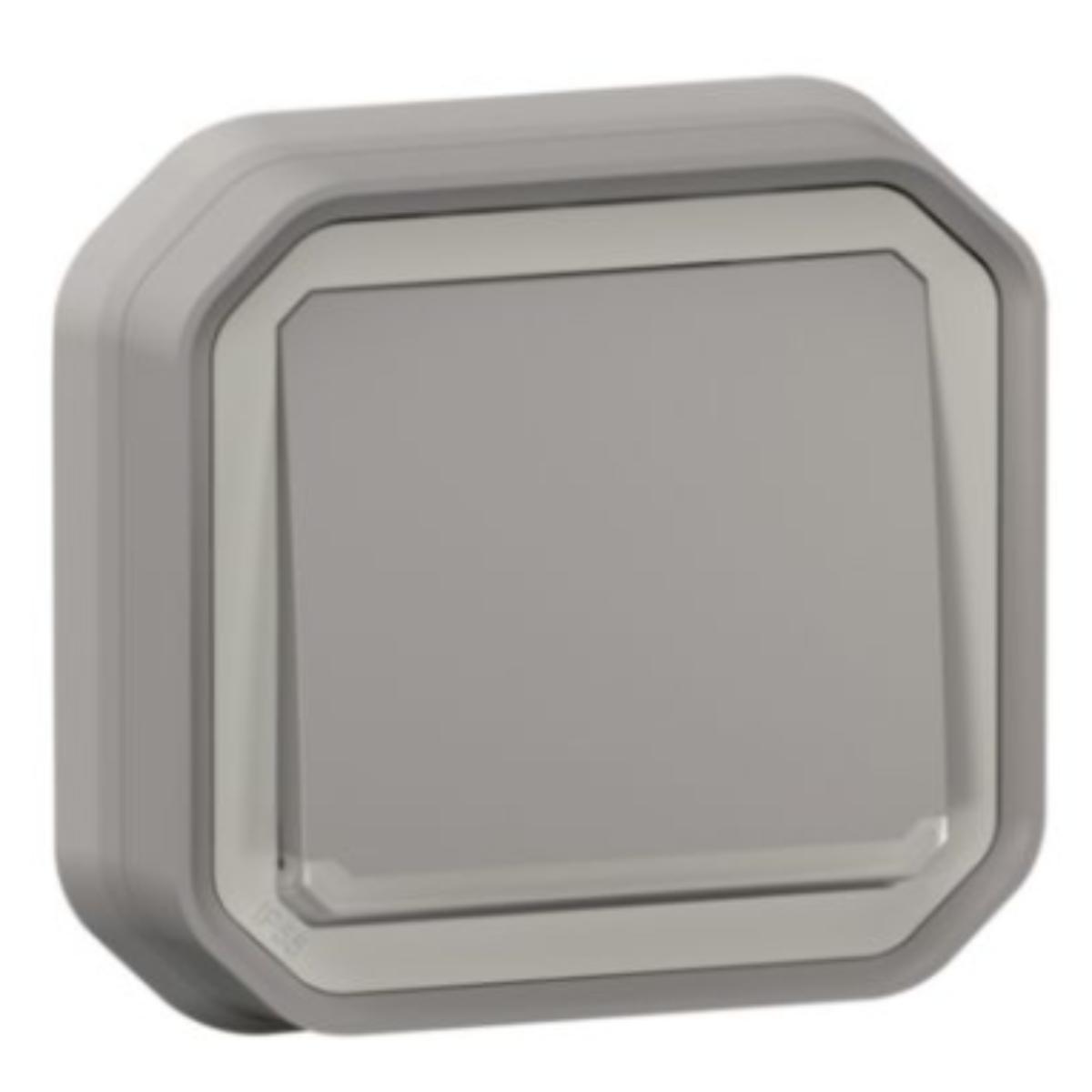 Va-et-vient lumineux encastré Plexo IP55 10AX - Gris - Legrand