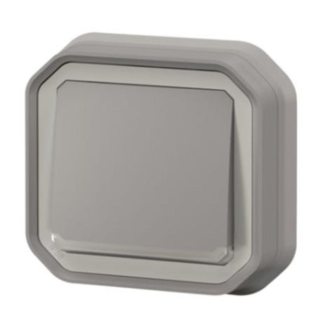 Va-et-vient lumineux encastré Plexo IP55 10AX - Gris - Legrand