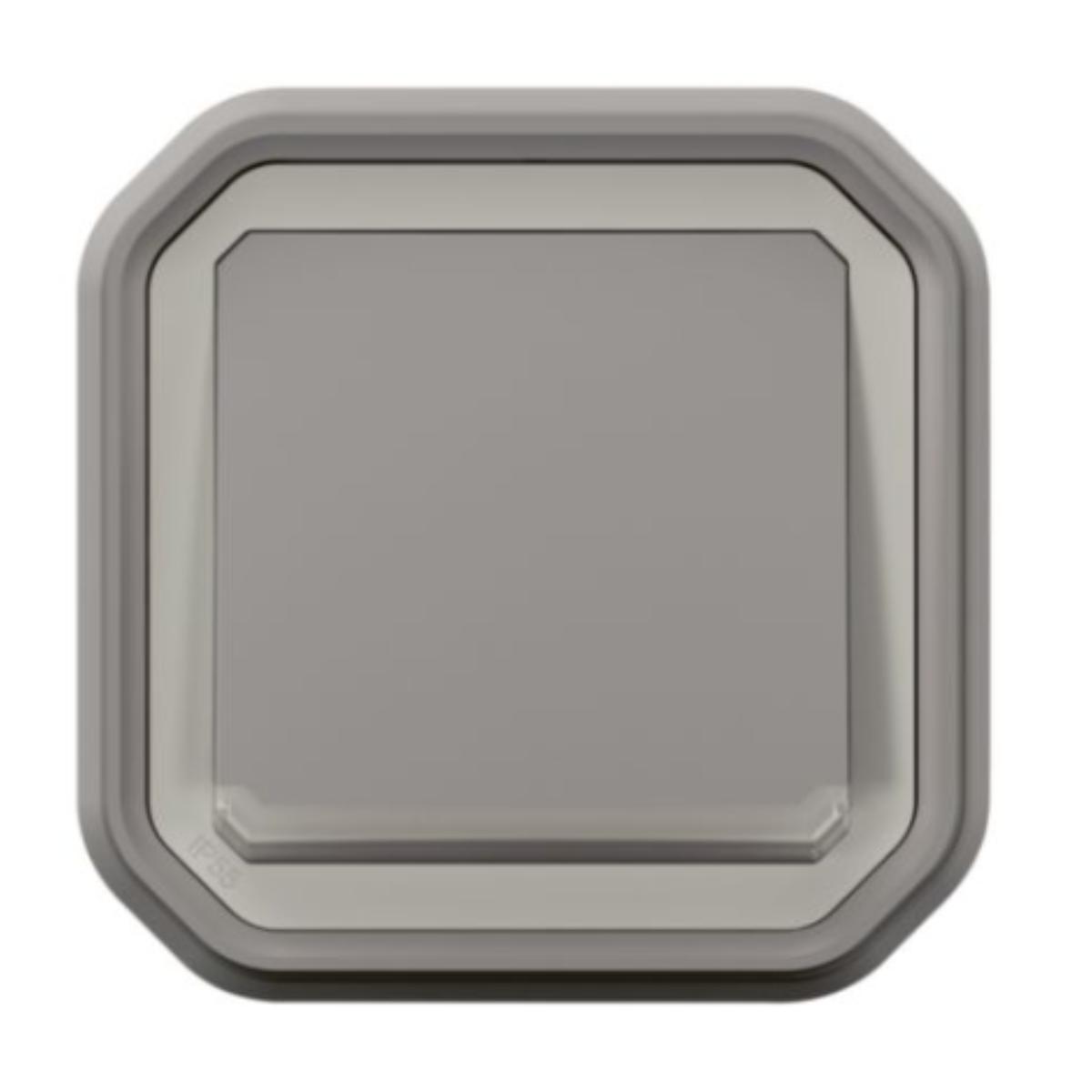 Va-et-vient lumineux encastré Plexo IP55 10AX - Gris - Legrand