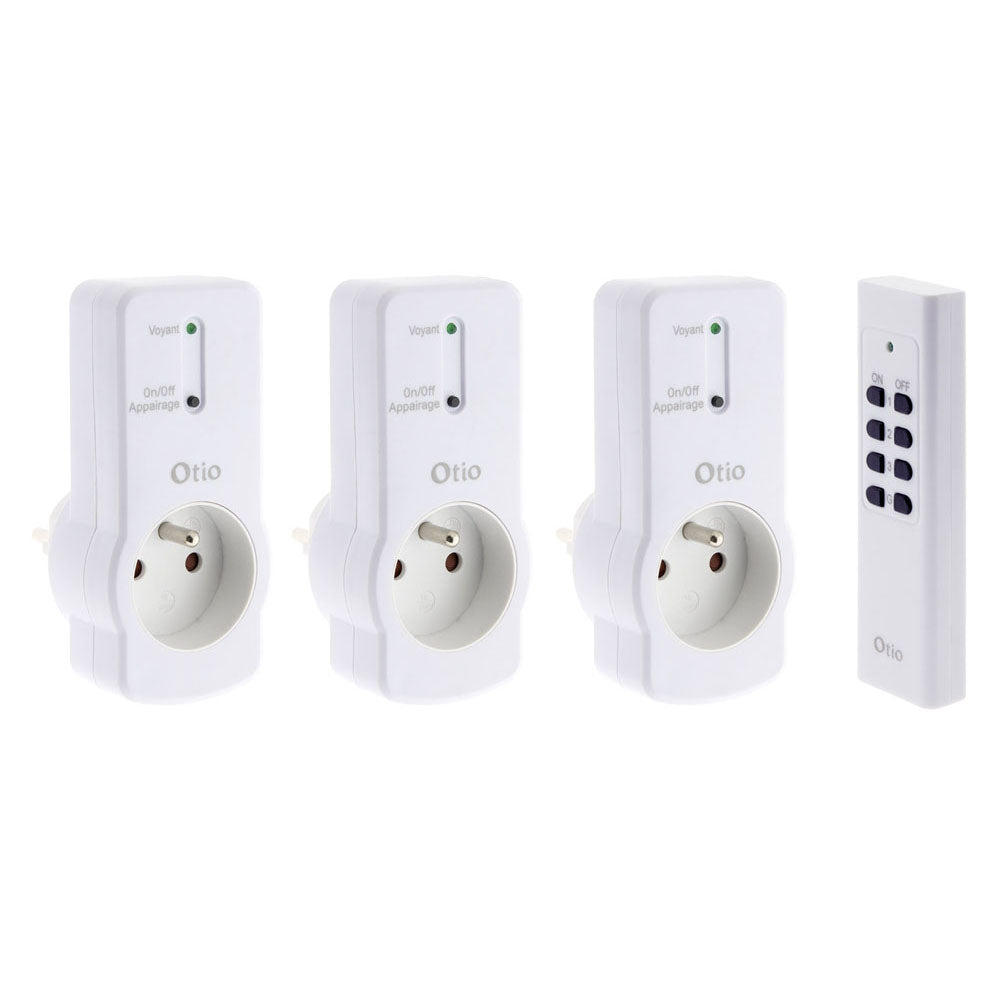 Pack de prises télécommandées - blanc - Zenitech