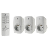 Lot de 3 prises sans fil + télécommande 16 canaux - Otio