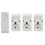 Lot de 3 prises sans fil + télécommande 16 canaux - Otio