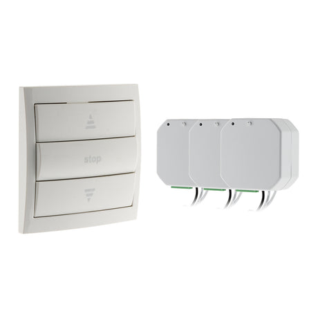 Pack volets roulants RF avec interrupteur sans fil - Otio