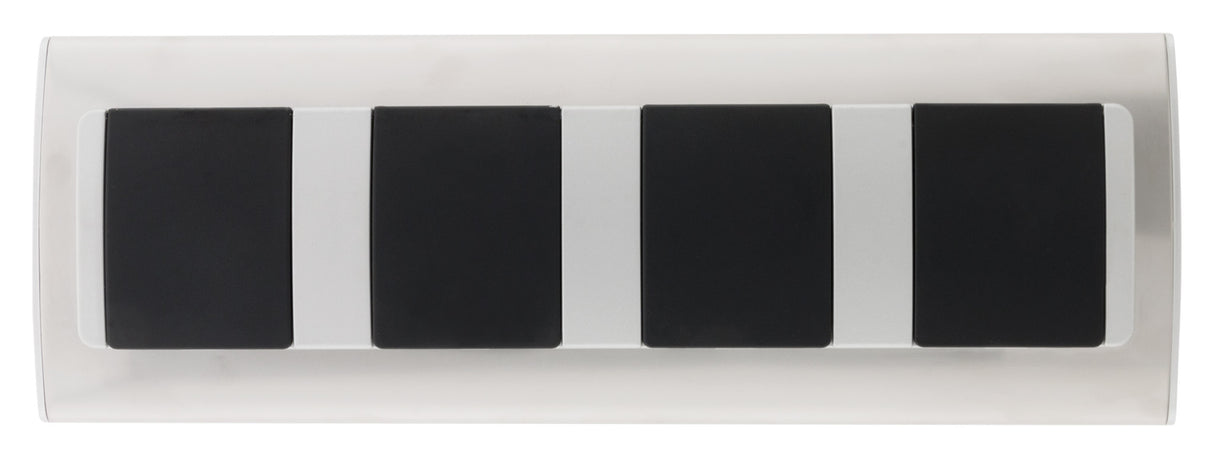 Multiprise d'angle avec clapets de Protection 3 prises + 2 USB - Aluminium - Otio
