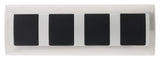 Multiprise d'angle avec clapets de Protection 3 prises + 2 USB - Aluminium - Otio