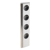 Bloc multiprise d'angle à câbler 4 prises 2P+T 3 680 W - inox - Otio