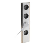 Bloc multiprise d'angle à câbler 4 prises 2P+T 3 680 W - inox - Otio