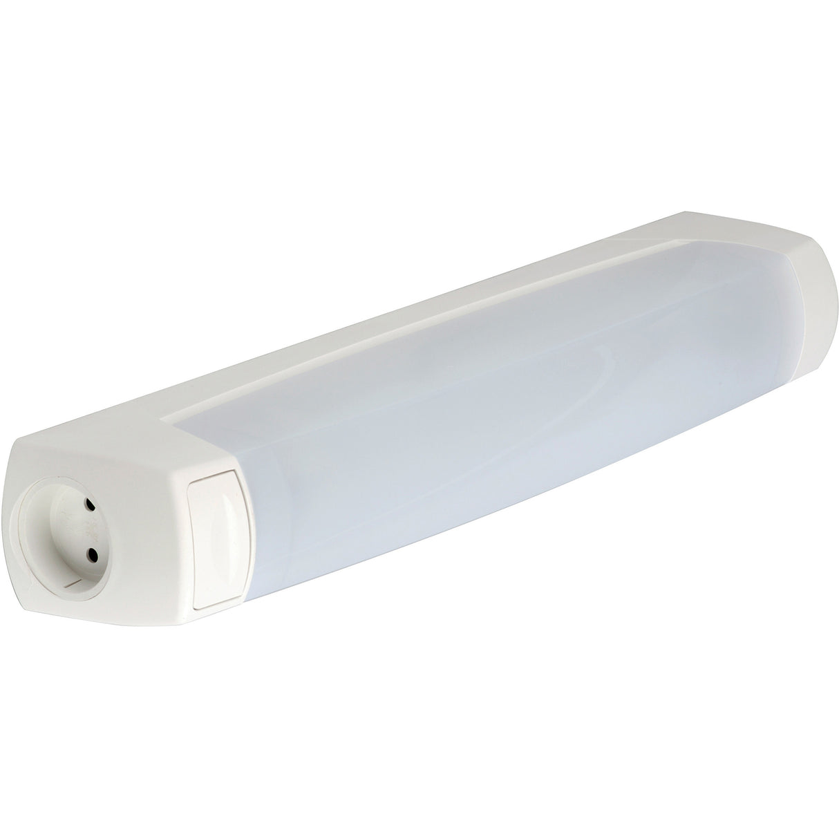 Réglette LED Eo S19 400lm 3000K inter PC 20VA - Blanc - Lébénoïd