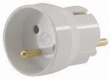 Adaptateur prise voyage France Allemagne 16A - Blanc - Schuko - Lébénoïd