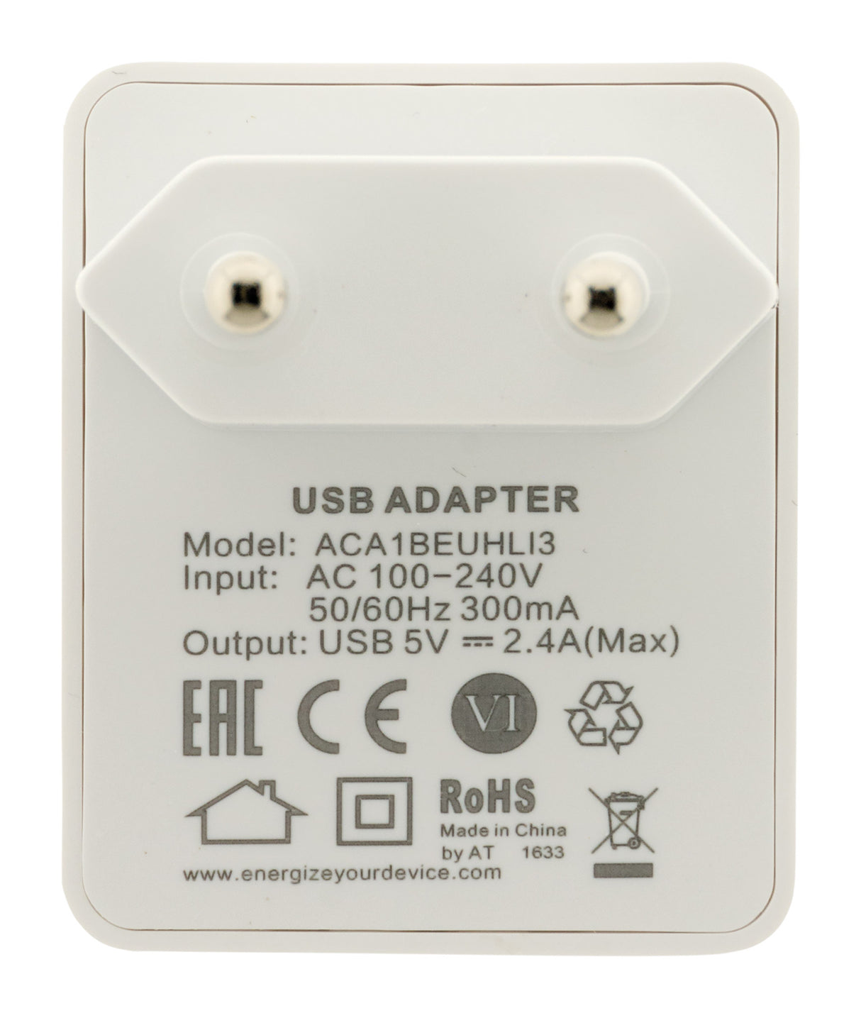 Chargeur secteur 2,4A + câble micro USB lightning - Energizer
