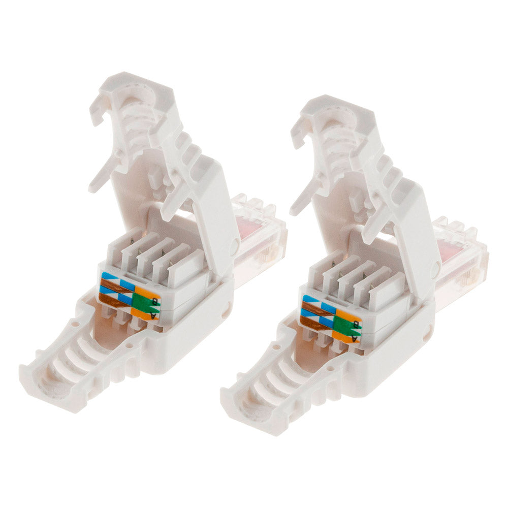 Lot de fiches RJ45 CAT 6 sans outil - Zenitech