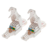 Lot de fiches RJ45 CAT 6 sans outil - Zenitech