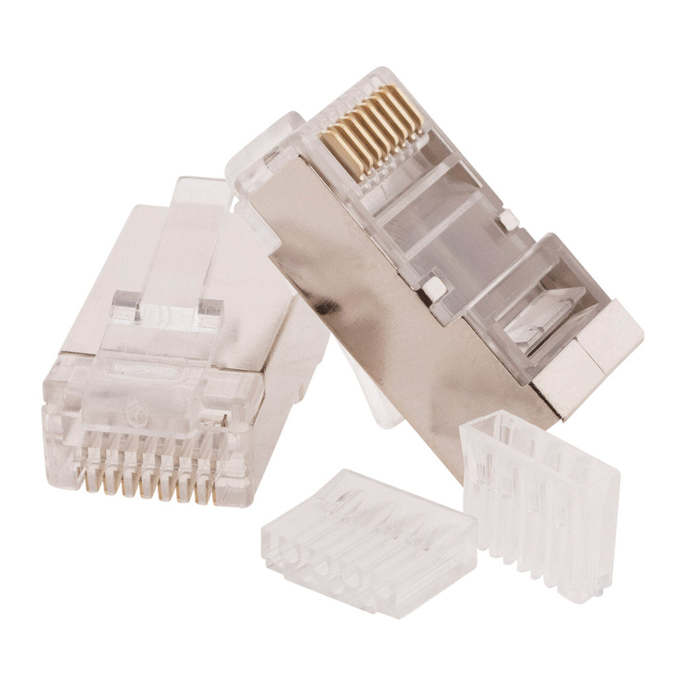Lot de 2 fiches RJ45 prêts à monter pour connexion réseau - Zenitech