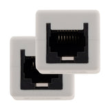Lot de 2 raccords RJ45 F/F CAT6 - Blanc - Zenitech
