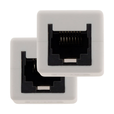 Lot de 2 raccords RJ45 F/F CAT6 - Blanc - Zenitech