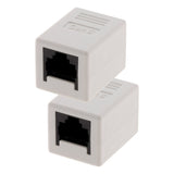 Lot de 2 raccords RJ45 F/F CAT6 - Blanc - Zenitech