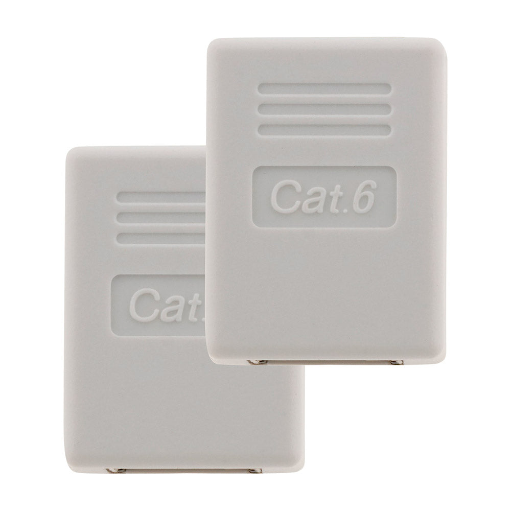 Lot de 2 raccords RJ45 F/F CAT6 - Blanc - Zenitech