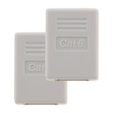 Lot de 2 raccords RJ45 F/F CAT6 - Blanc - Zenitech