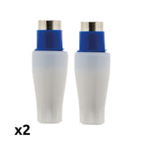 Lot de 2 fiches TV mâles Ø9,5mm sortie droite - Zenitech